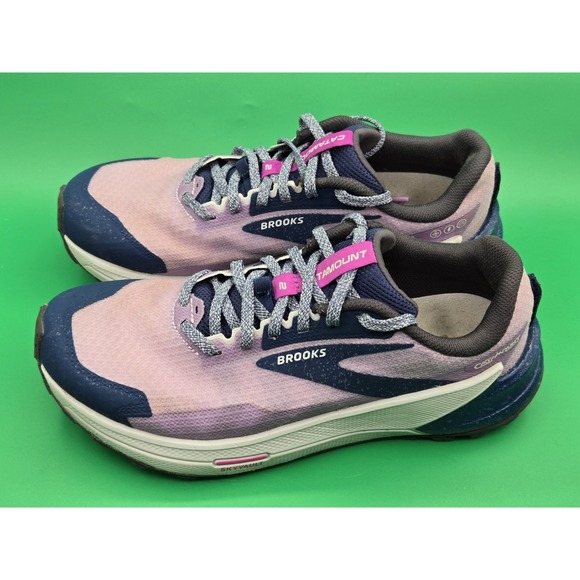Brooks Catamount 2 Trail Running Shoes Womens 8.5 Purple Blue 1203881B517 - Picture 4 of 16